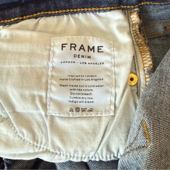 Women’s Frame Lehigh Dark Wash Denim Skinny. Size 26 - Picture 14 of 16